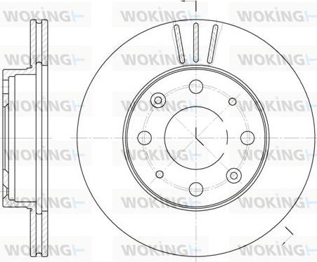 Woking D6368.10 - Тормозной диск autosila-amz.com