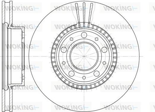 Woking D6304.10 - Тормозной диск autosila-amz.com