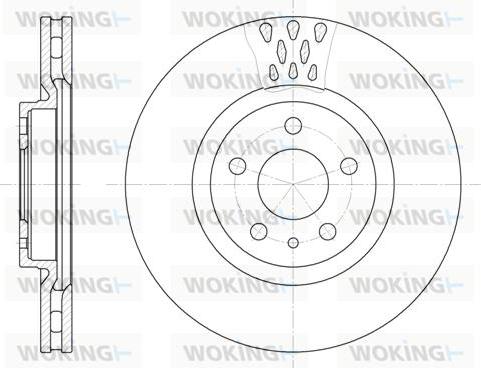 Woking D6305.10 - Тормозной диск autosila-amz.com