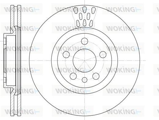 Woking D6305.11 - Тормозной диск autosila-amz.com
