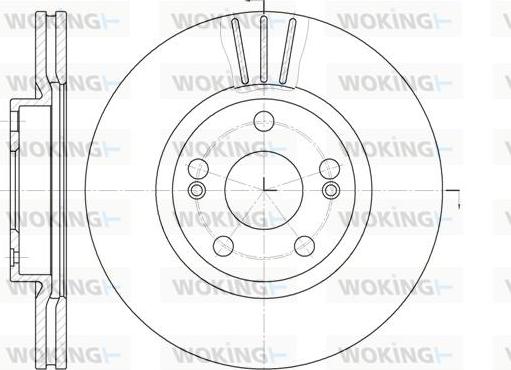 Woking D6301.10 - Тормозной диск autosila-amz.com
