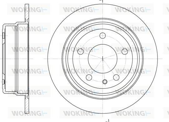 Woking D6308.00 - Тормозной диск autosila-amz.com