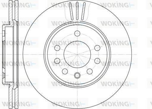 Woking D6319.10 - Тормозной диск autosila-amz.com