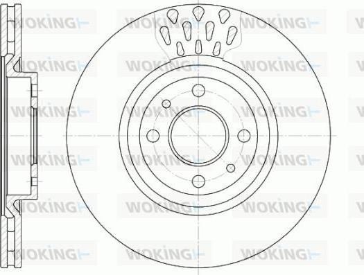 Woking D6315.10 - Тормозной диск autosila-amz.com