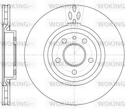 Woking D6315.11 - Тормозной диск autosila-amz.com