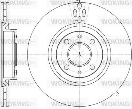 Woking D6316.11 - Тормозной диск autosila-amz.com