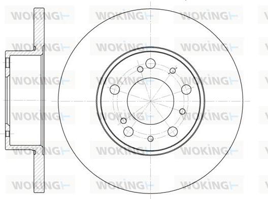 Woking D6334.00 - Тормозной диск autosila-amz.com
