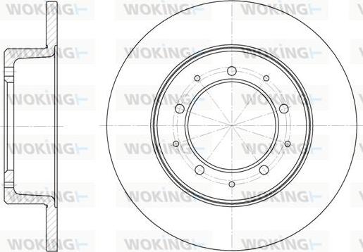 Woking D6333.00 - Тормозной диск autosila-amz.com