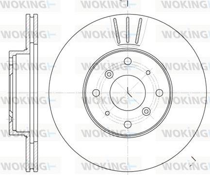 Woking D6322.10 - Тормозной диск autosila-amz.com