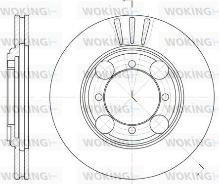 Woking D6375.10 - Тормозной диск autosila-amz.com