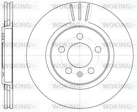 Woking D6293.10 - Тормозной диск autosila-amz.com