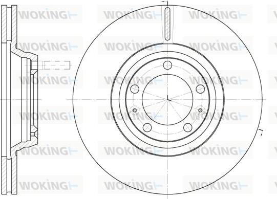 Woking D6247.10 - Тормозной диск autosila-amz.com