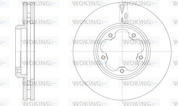 Woking D62547.10 - Тормозной диск autosila-amz.com