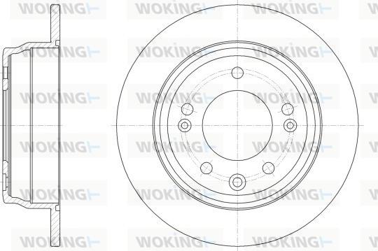 Woking D62517.00 - Тормозной диск autosila-amz.com