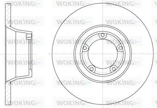 Woking D6253.00 - Тормозной диск autosila-amz.com