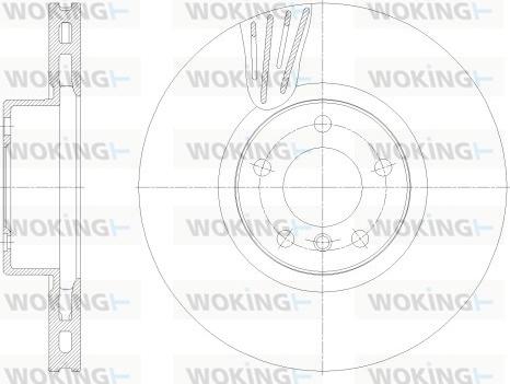 Woking D62529.10 - Тормозной диск autosila-amz.com