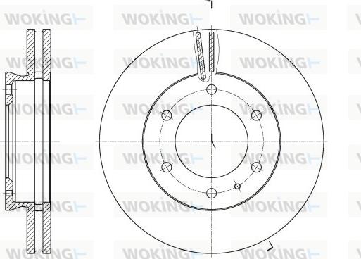 Woking D62526.10 - Тормозной диск autosila-amz.com