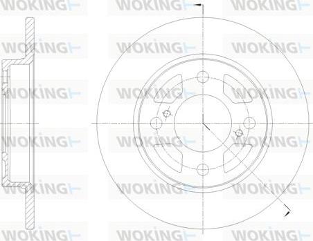 Woking D62099.00 - Тормозной диск autosila-amz.com