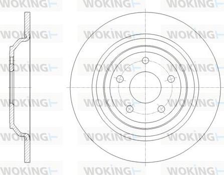 Woking D62095.00 - Тормозной диск autosila-amz.com