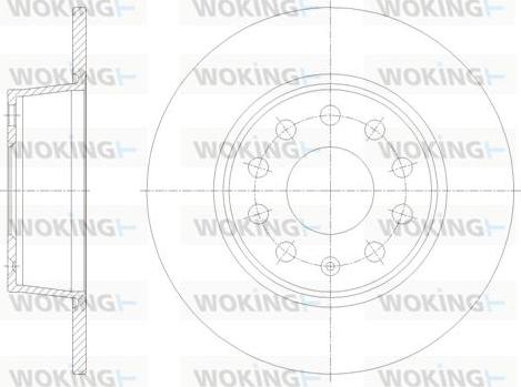 Woking D62098.00 - Тормозной диск autosila-amz.com