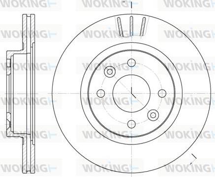Woking D6204.10 - Тормозной диск autosila-amz.com