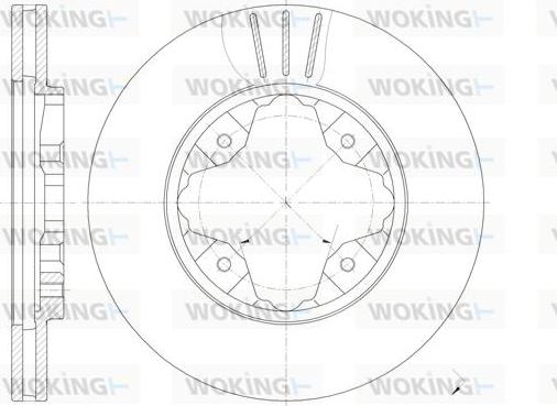 Woking D6205.10 - Тормозной диск autosila-amz.com