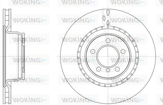 Woking D62063.10 - Тормозной диск autosila-amz.com