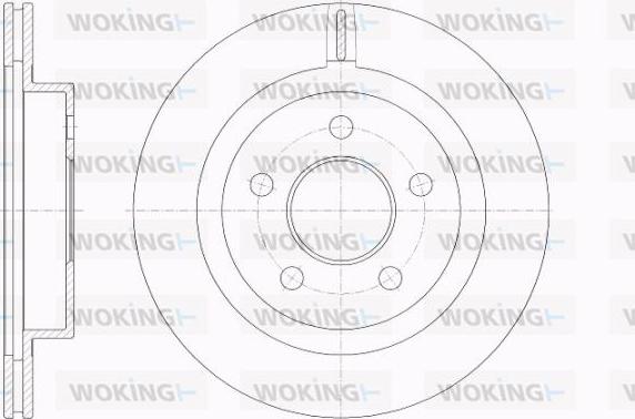 Woking D62009.10 - Тормозной диск autosila-amz.com