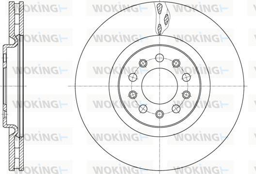 Woking D62035.10 - Тормозной диск autosila-amz.com