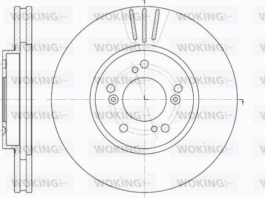 Woking D62031.10 - Тормозной диск autosila-amz.com