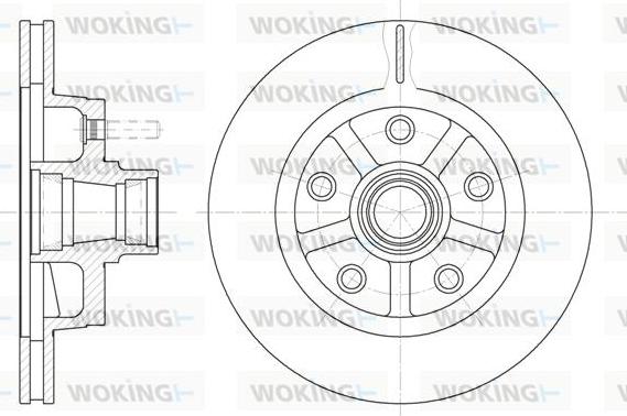 Woking D62023.10 - Тормозной диск autosila-amz.com