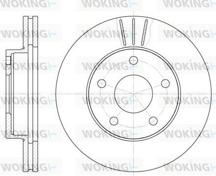 Woking D6214.10 - Тормозной диск autosila-amz.com
