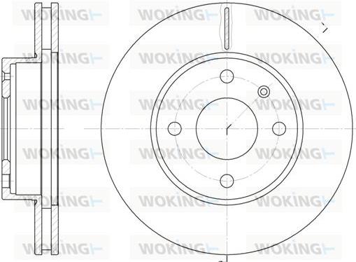 Woking D6215.10 - Тормозной диск autosila-amz.com