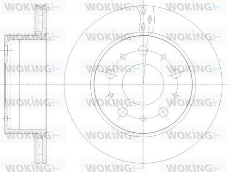 Woking D62109.10 - Тормозной диск autosila-amz.com