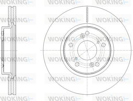 Woking D62108.10 - Тормозной диск autosila-amz.com