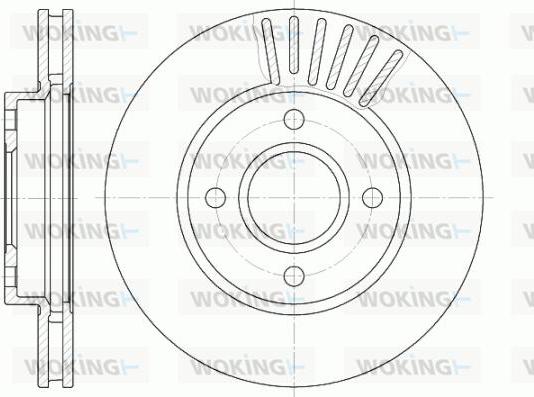 Woking D6211.10 - Тормозной диск autosila-amz.com