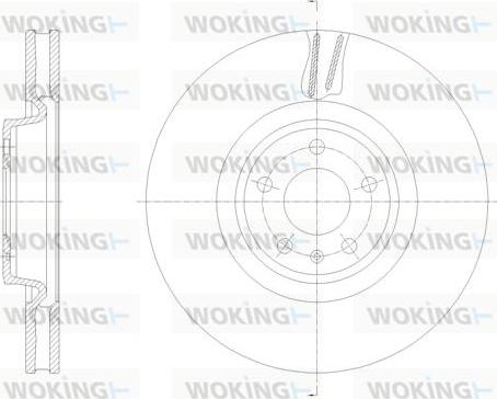Woking D62133.10 - Тормозной диск autosila-amz.com