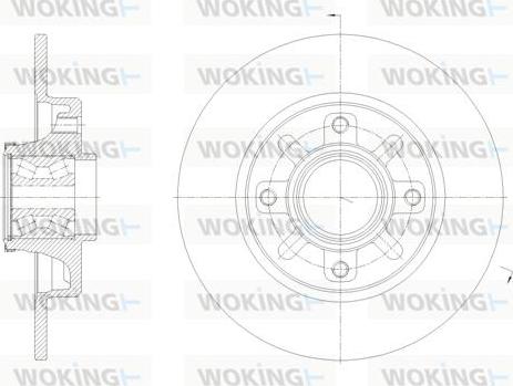 Woking D62137.00 - Тормозной диск autosila-amz.com