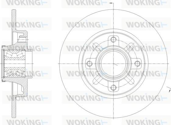 Woking D62137.20 - Тормозной диск autosila-amz.com