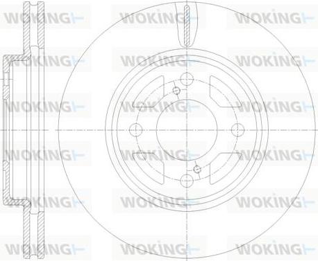Woking D62120.10 - Тормозной диск autosila-amz.com
