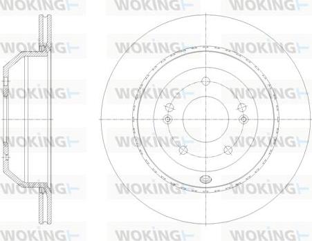 Woking D62123.10 - Тормозной диск autosila-amz.com