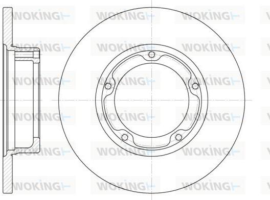Woking D6282.00 - Тормозной диск autosila-amz.com