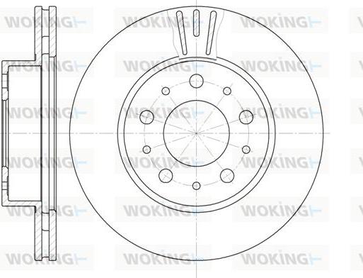 Woking D6231.10 - Тормозной диск autosila-amz.com