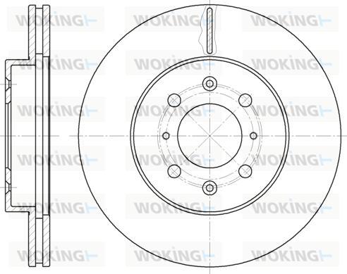 Woking D6224.10 - Тормозной диск autosila-amz.com