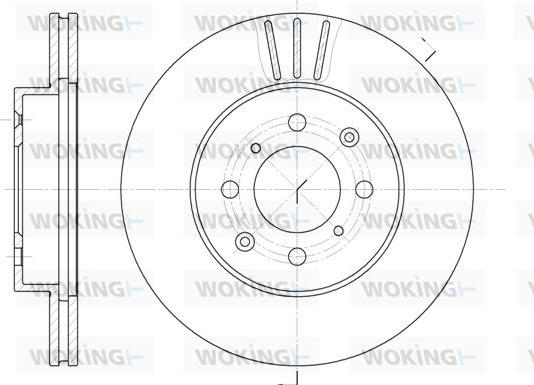 Woking D6226.10 - Тормозной диск autosila-amz.com