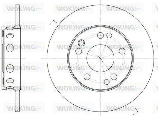 Woking D6221.00 - Тормозной диск autosila-amz.com