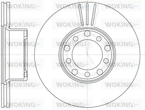 Woking D6274.10 - Тормозной диск autosila-amz.com