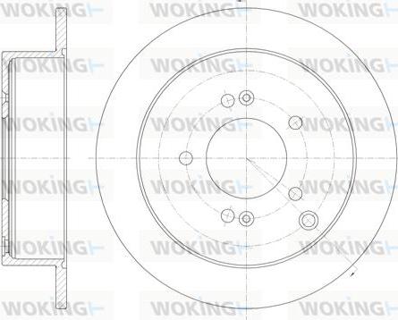 Woking D6756.00 - Тормозной диск autosila-amz.com