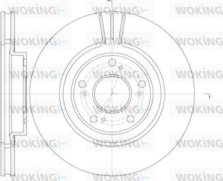 Woking D6763.10 - Тормозной диск autosila-amz.com