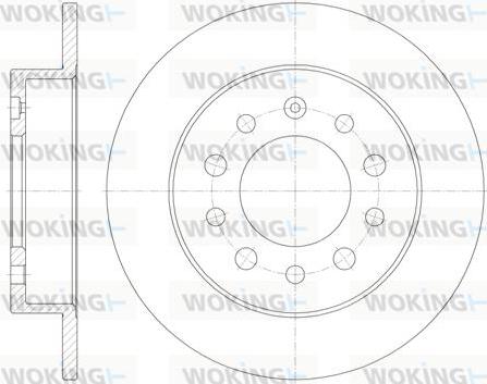 Woking D6762.00 - Тормозной диск autosila-amz.com